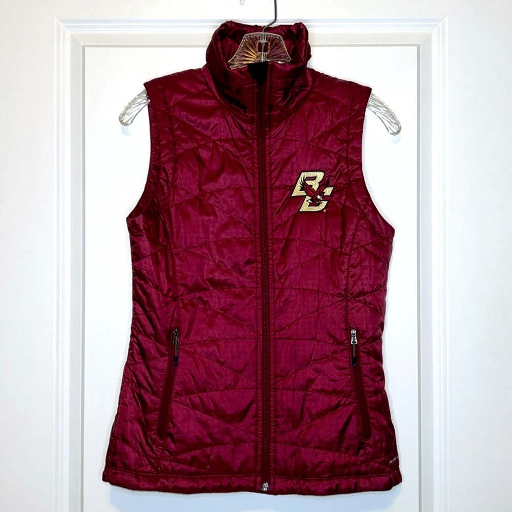 Columbia Women’s Boston College Omni-Heat Puffer Vest Great condition size XS - Picture 10 of 11